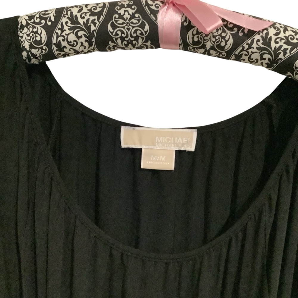 Michael Kors Elegant Solid Black One-Shoulder, Of… - image 4